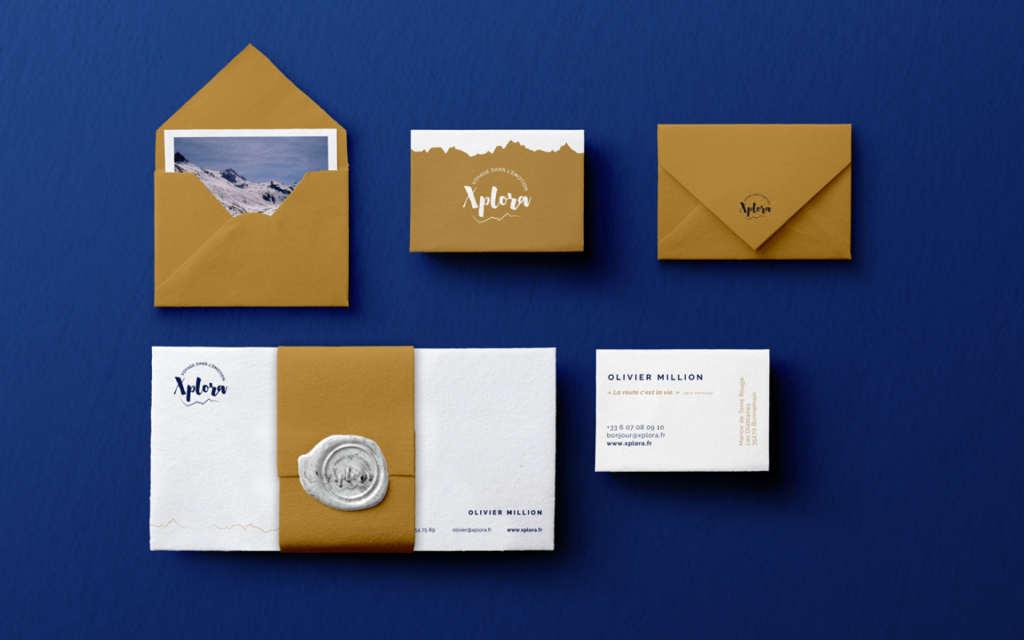 Création identité visuelle et cartes de visites Xplora