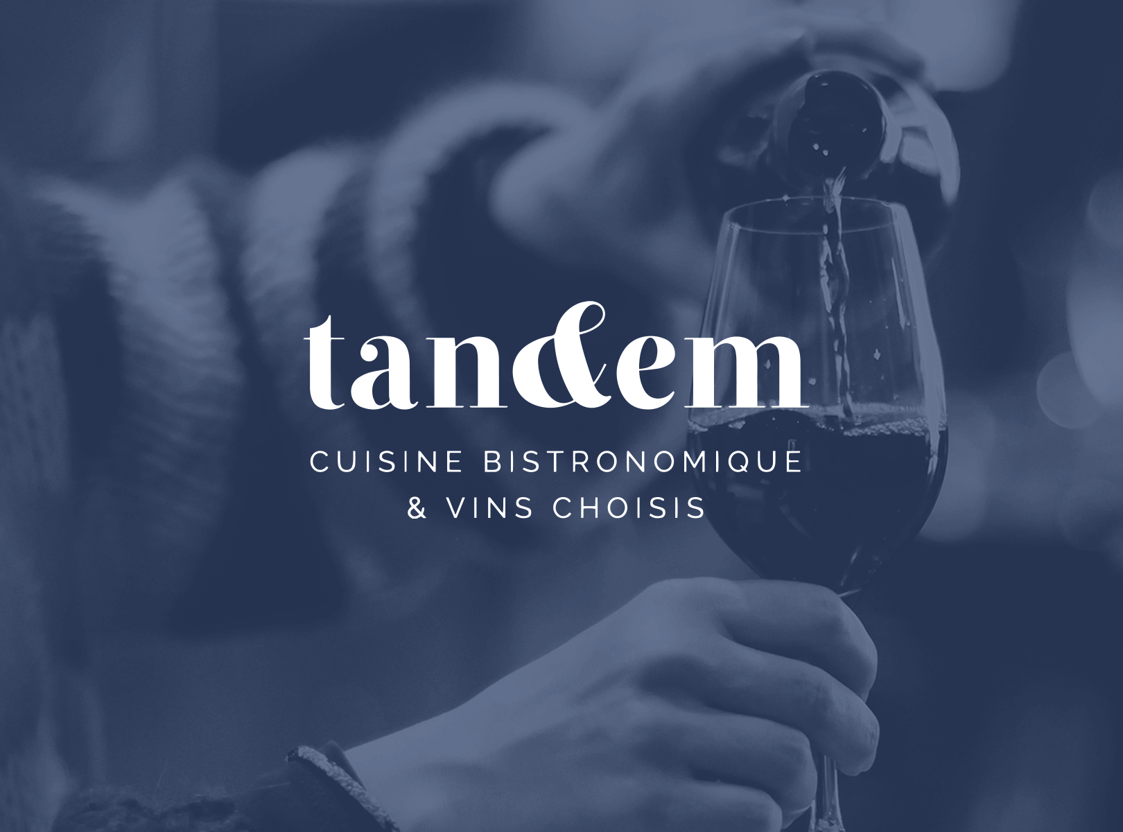 Identité visuelle du restaurant Tandem Saint-Malo