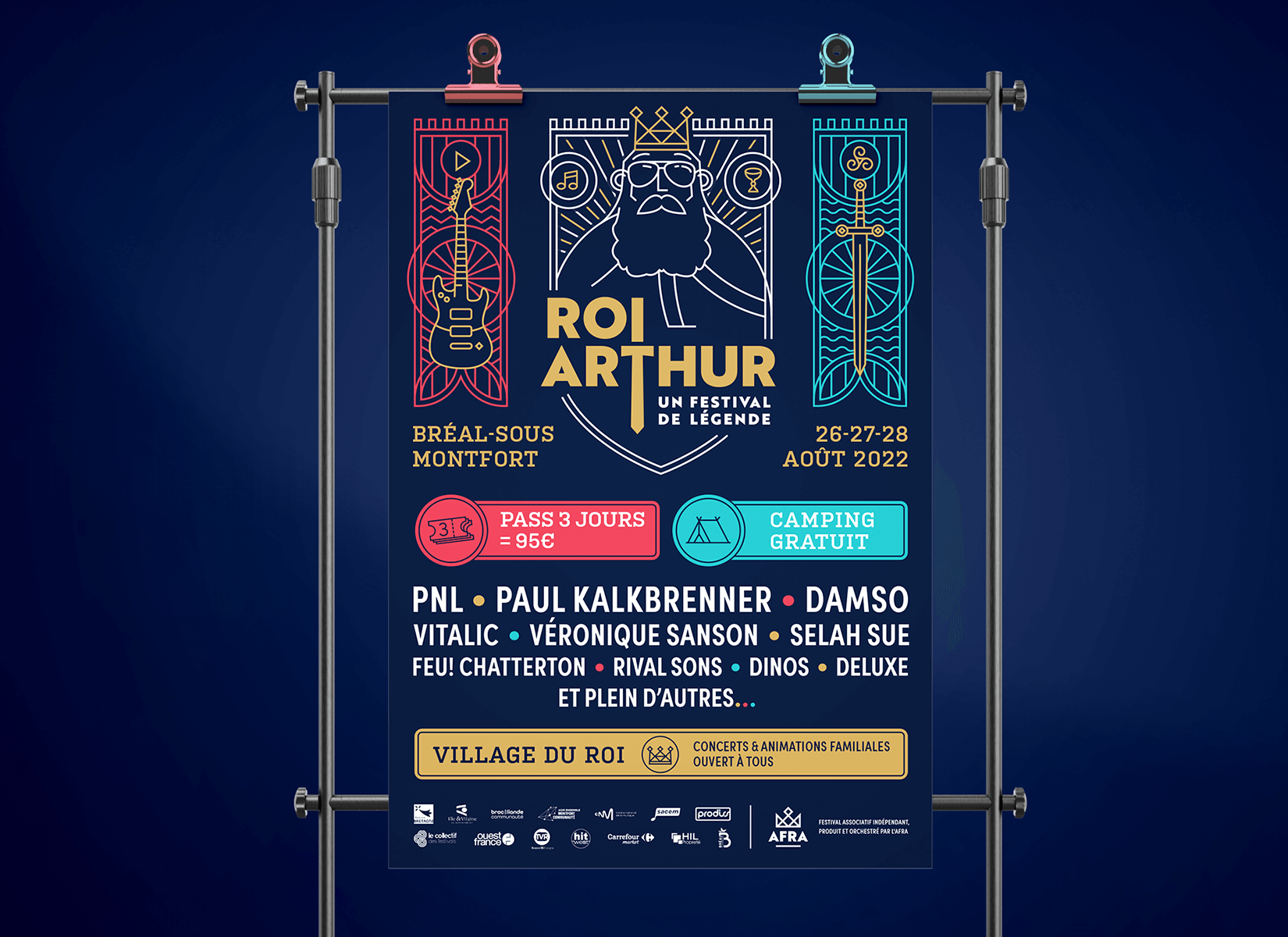Affiche du festival du Roi Arthur