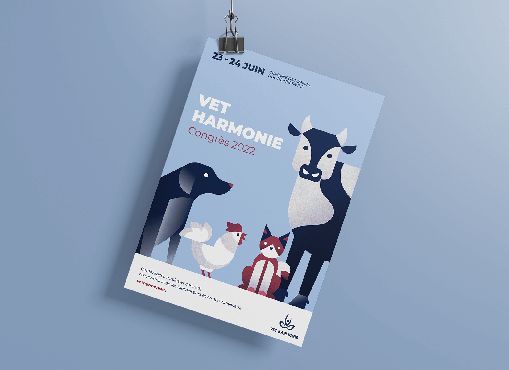 Badge congrès Vet Harmonie
