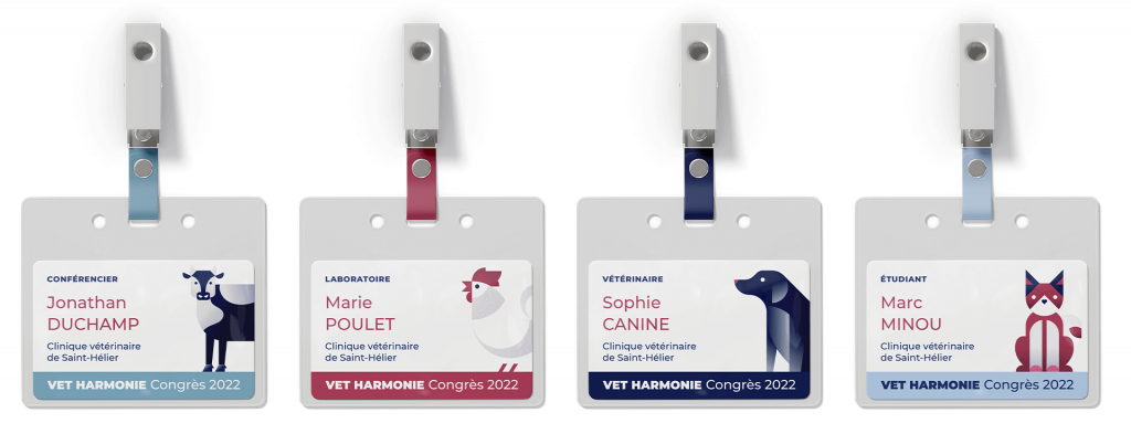 Badges congrès Vet Harmonie