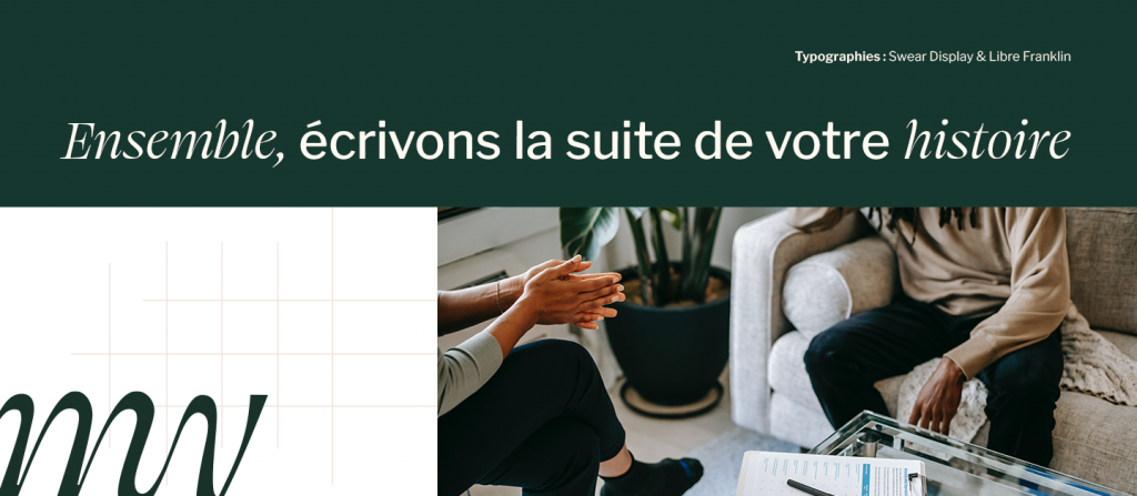 Choix des typographies pour la nouvelle identité