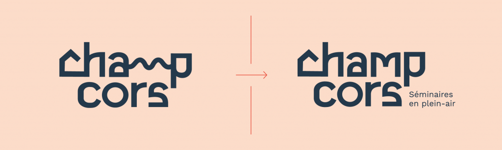 Une dernière modification avant la finalisation du logo Champcors