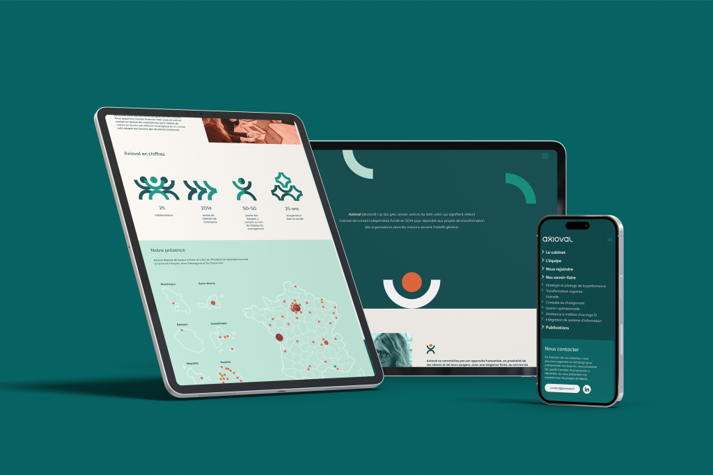 Axioval, webdesign